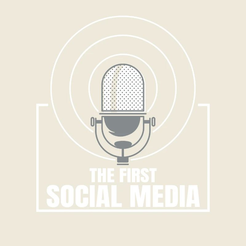 Das Erste Soziale Medium Funkgerät Mikrofon Retro