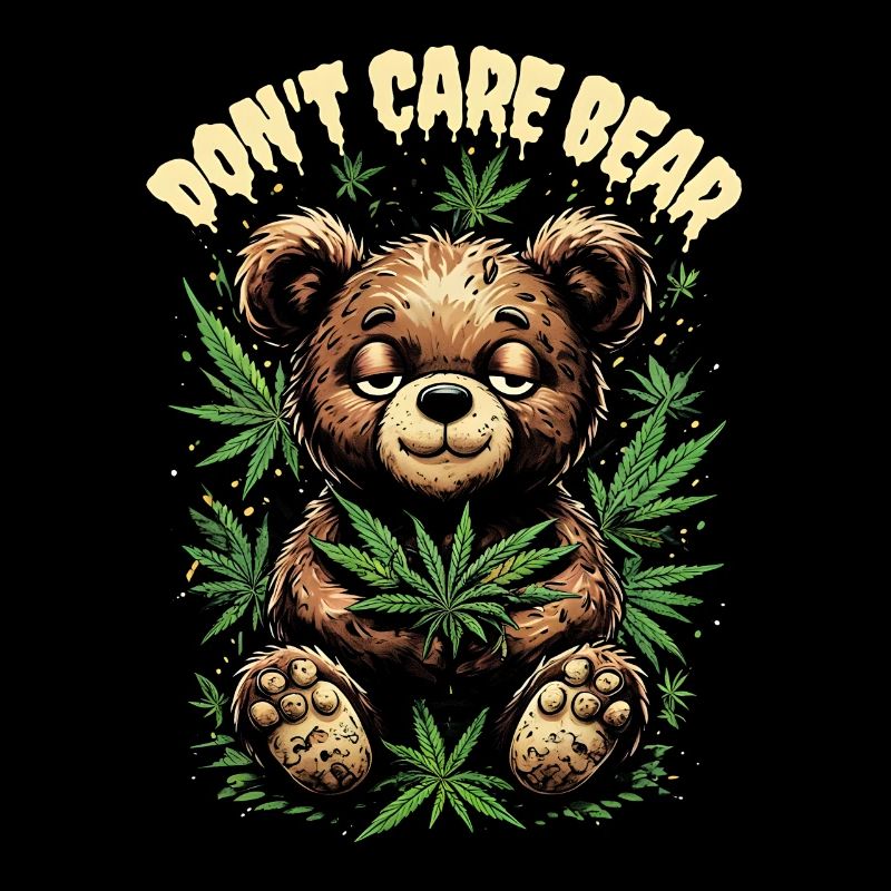 Cannabis Design - Don't Care Bear