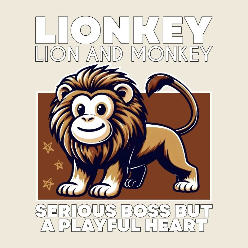 ERNSTHAFTER ANFÜHRER, ABER EIN VERSPIELTES HERZ - LION & MONKEY
