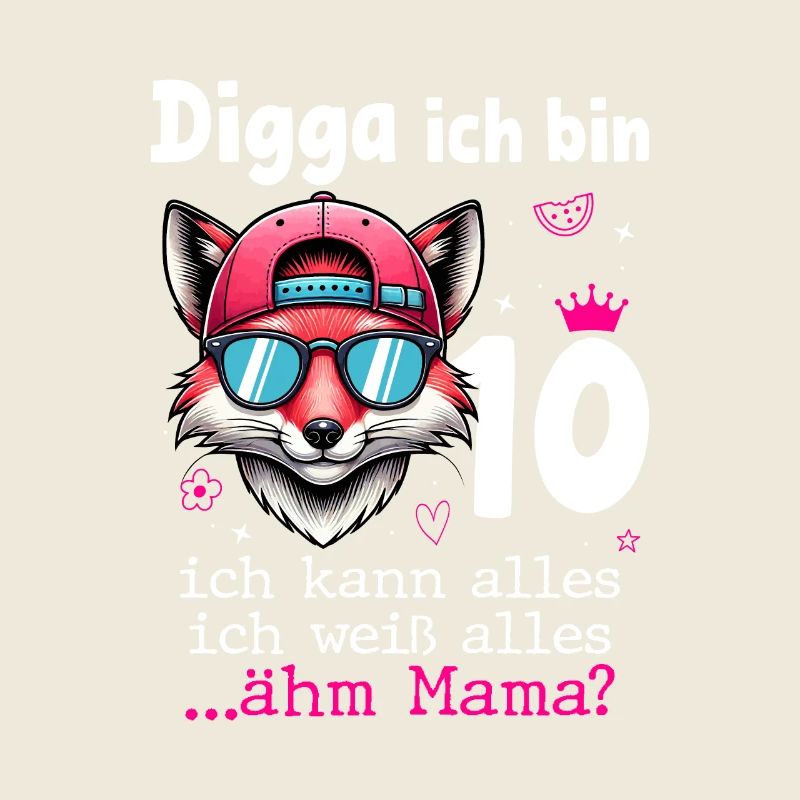 Digga Ich Bin 10 Kindergeburtstag Mädchen