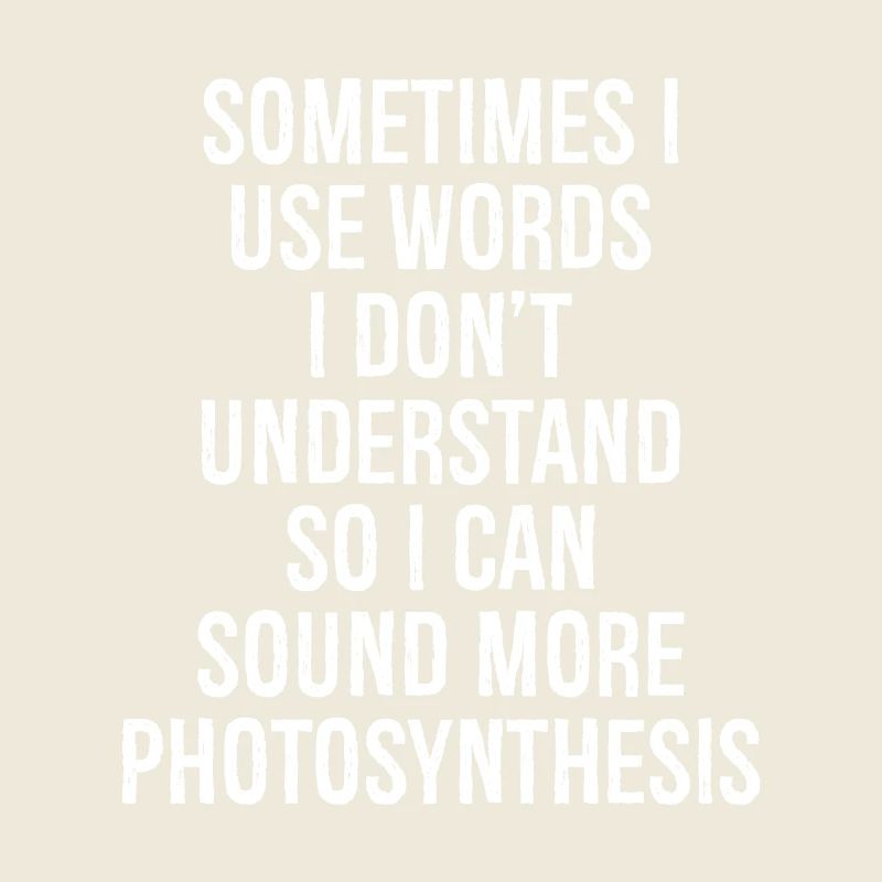 parfois j’utilise des mots que je ne comprends pas