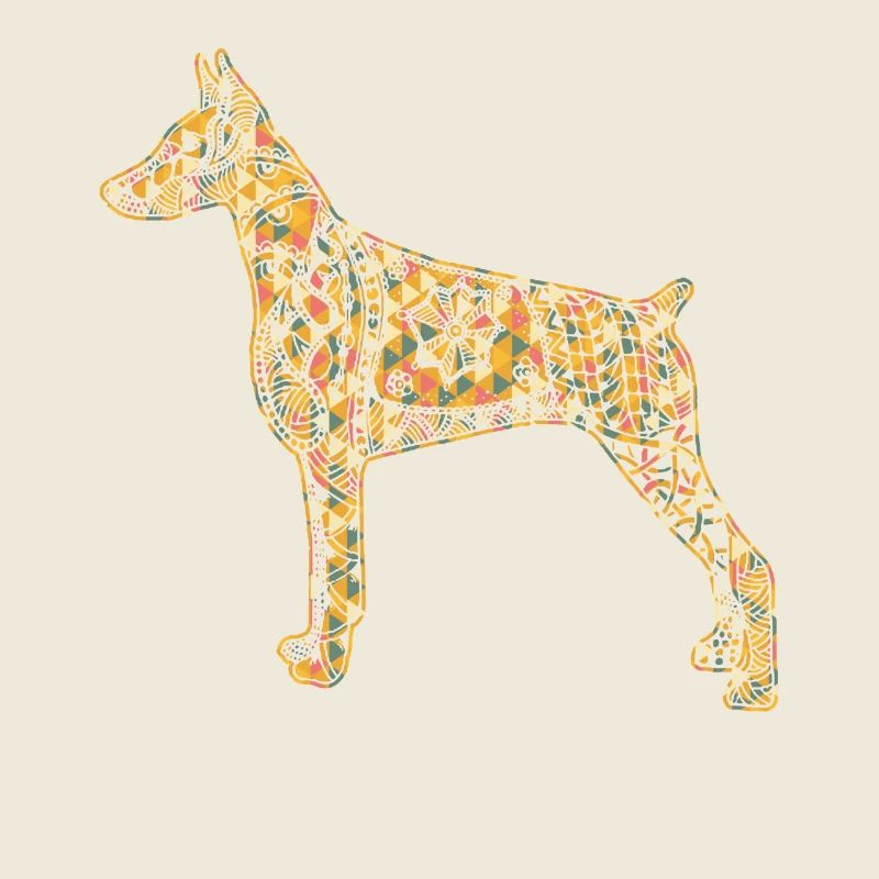 Doberman Pinscher Geometric