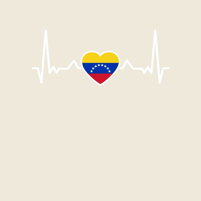 Venezuela Herzschlag Venezolanische Flagge