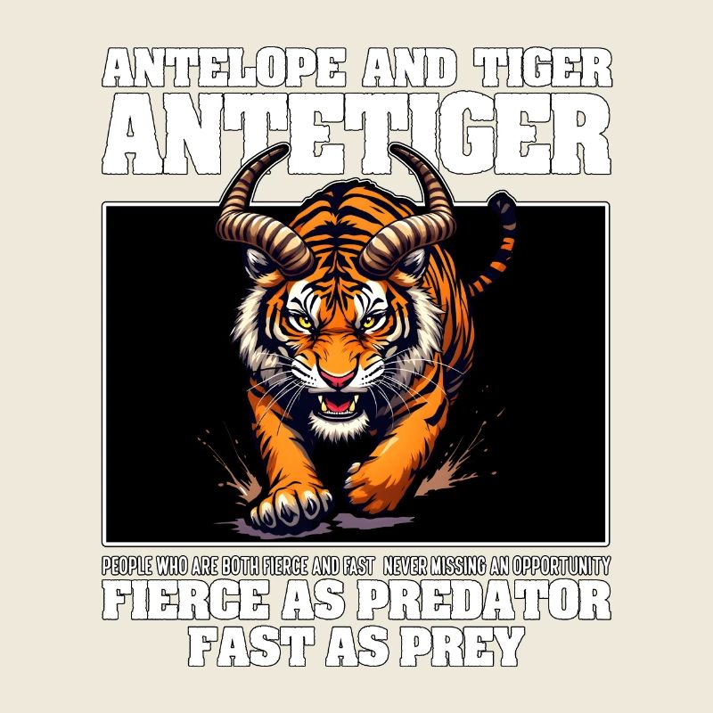 FÉROCE COMME PRÉDATEUR, RAPIDE COMME UNE PROIE - ANTILOPE ET TIGRE