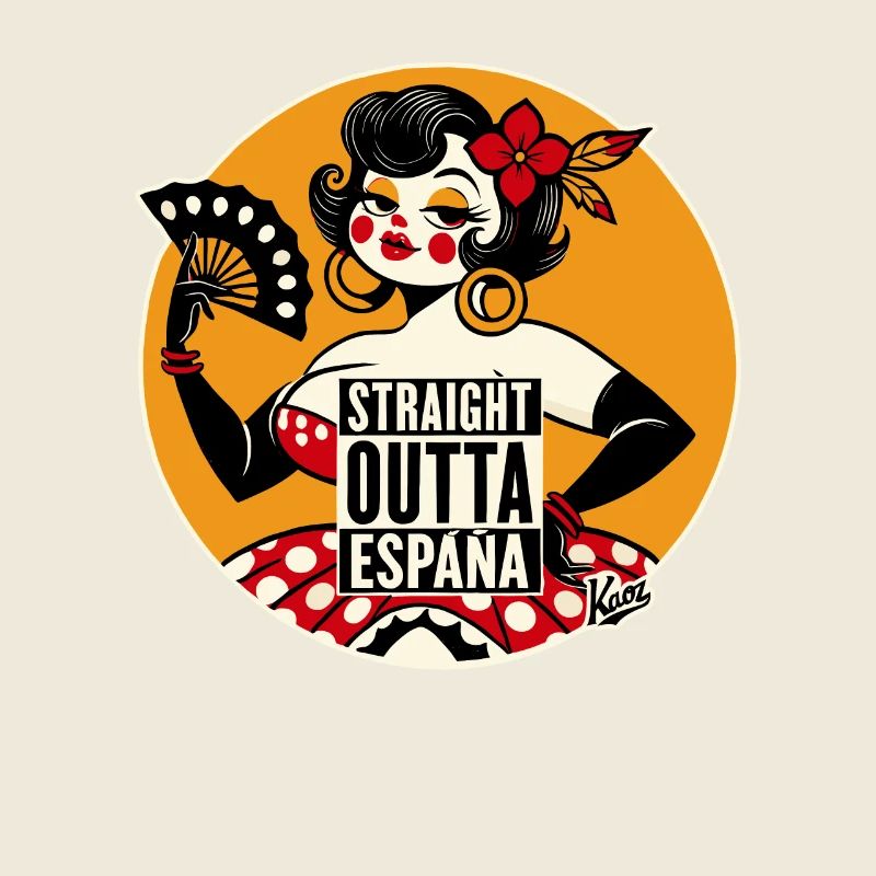 Flamenco Dancer Bombshell Woman: Directly from Spain