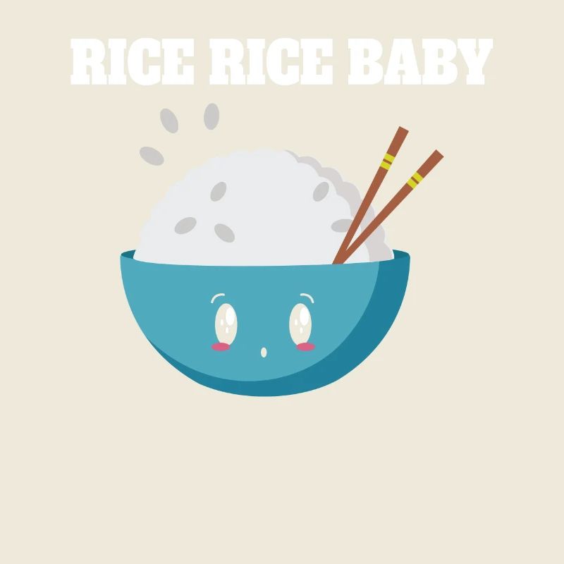 Riz Riz Bébé Mignon Bol Illustration