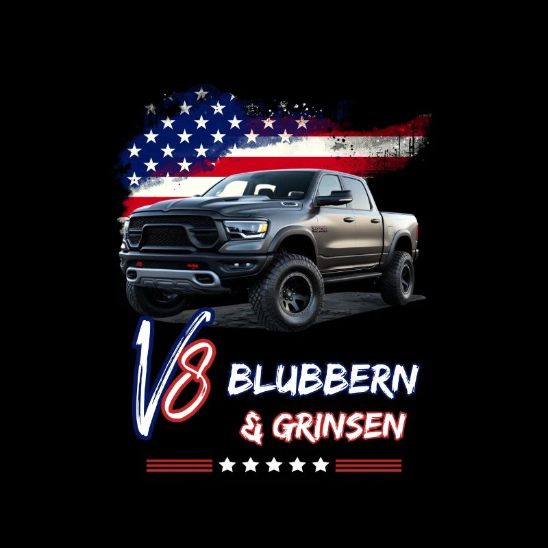 US Pick Up V8 Auto - Ramasser bouillonnant et souriant