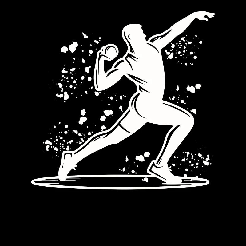 Kugelstoßer Colorsplash Kugelstoßen