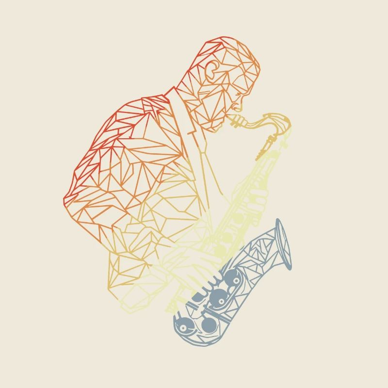 Saxophone Player Vintage