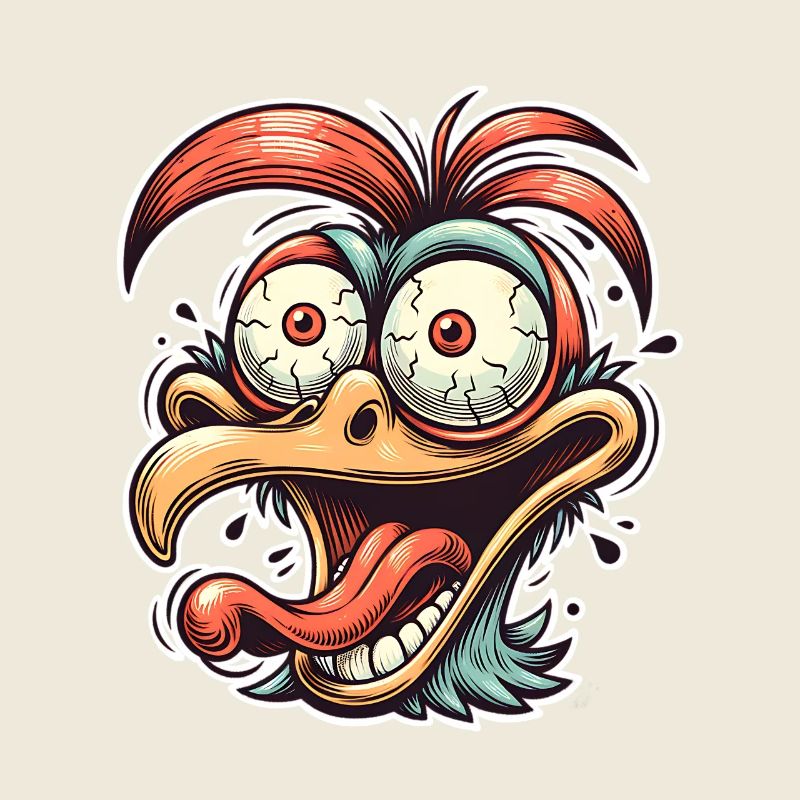 Poulet Oiseau Coq Crazy Bird