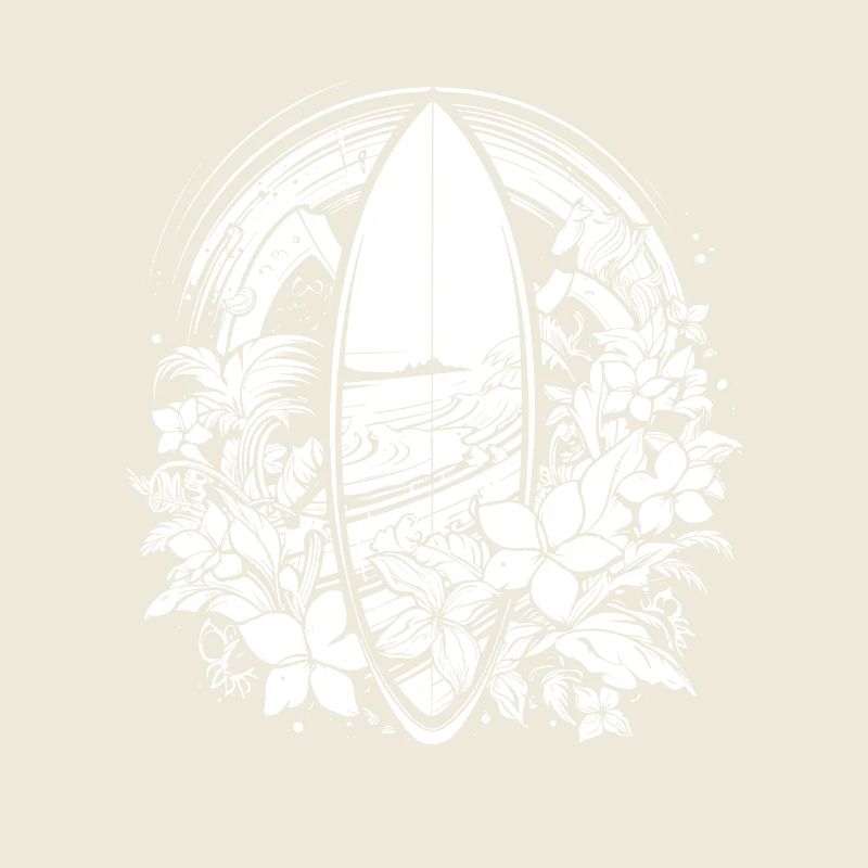 Planche de surf style bande dessinée