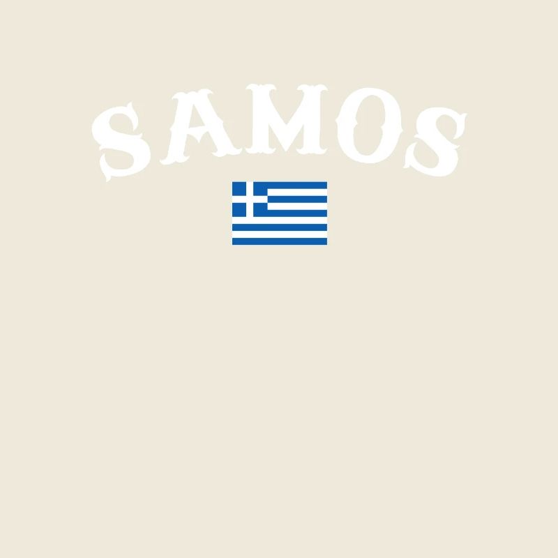 Samos Greece Greek Flag Greek