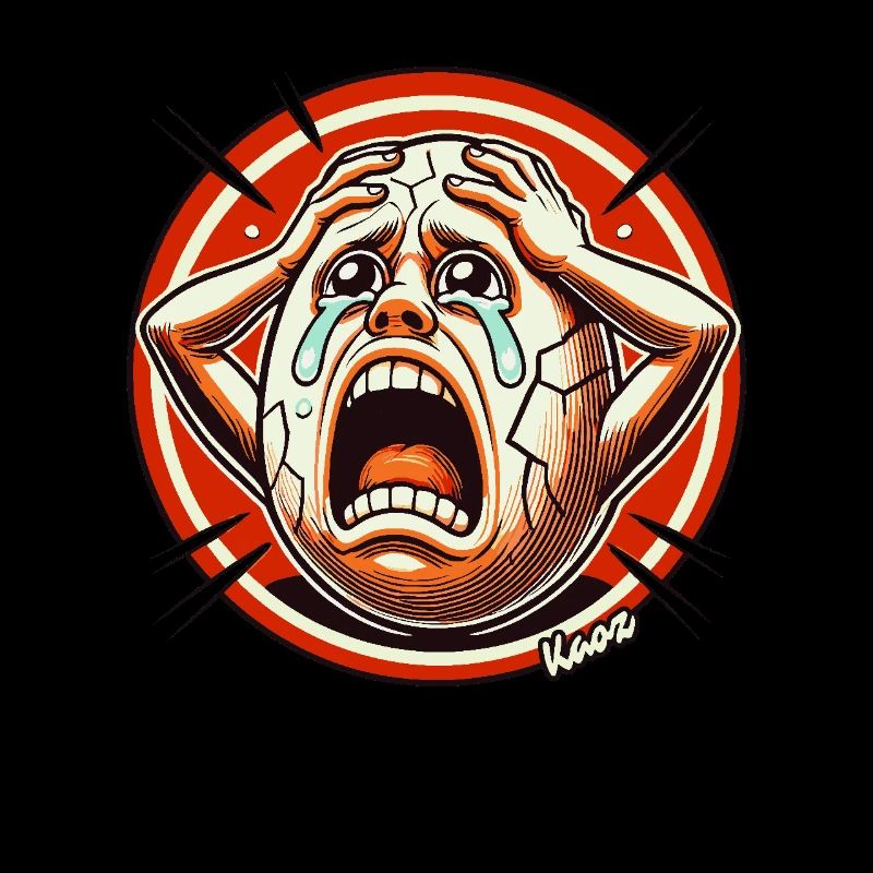 Der verzweifelte, hadernde Eierkopf