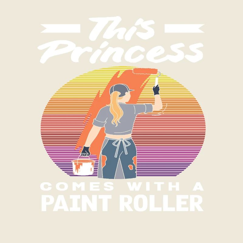 Diese Prinzessin Ist Eine Malerin Mit Farbroller