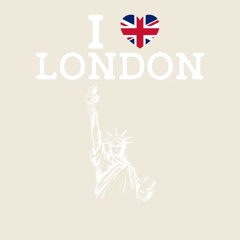 J’aime Londres Statue De La Liberté Paris Coeur Drapeau