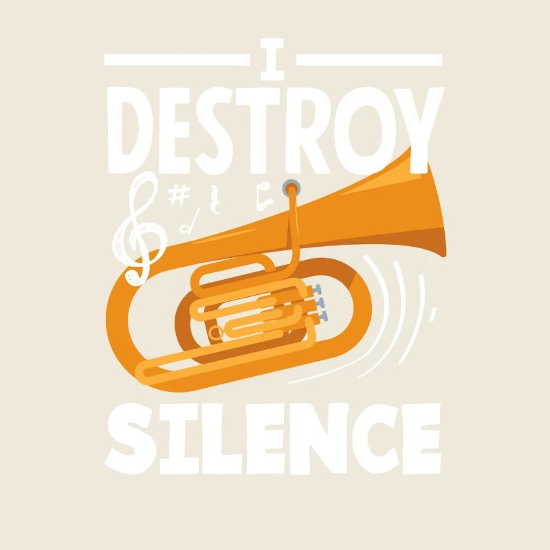 Tuba Player Ich Zerstöre Die Stille