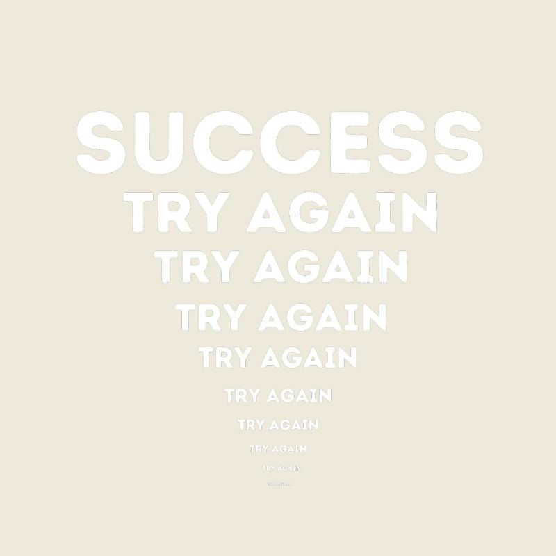 Erfolg & Motivation – Succès, Réessayer