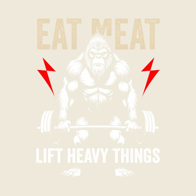 Fleisch essen, schwere Dinge heben