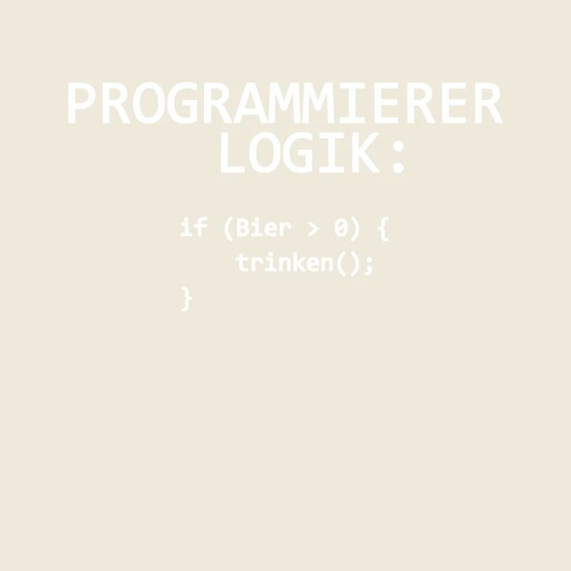 Programmeur Logique Informatique Programmeur Boire de la Bière