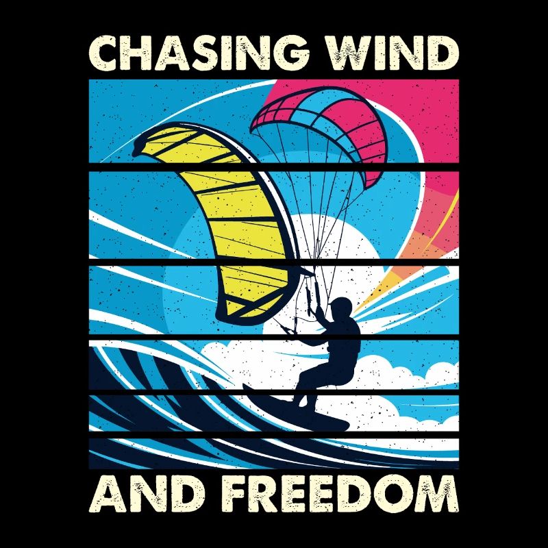 Kitesurf Poursuite Vent Et Liberté Deltaplane