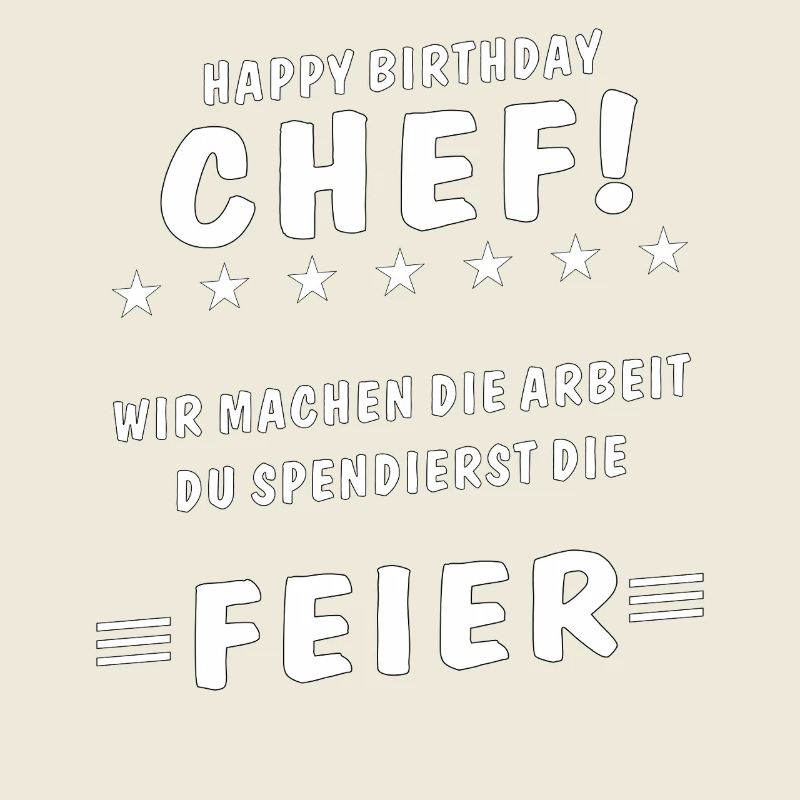 JOYEUX ANNIVERSAIRE CHEF