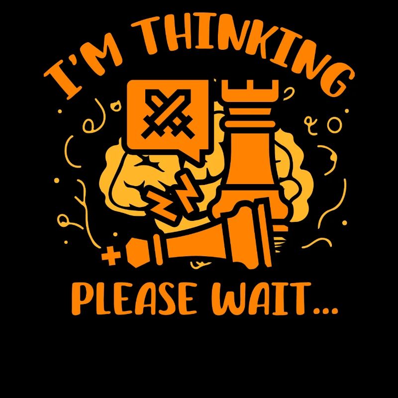 Ich denke, bitte warte Schach