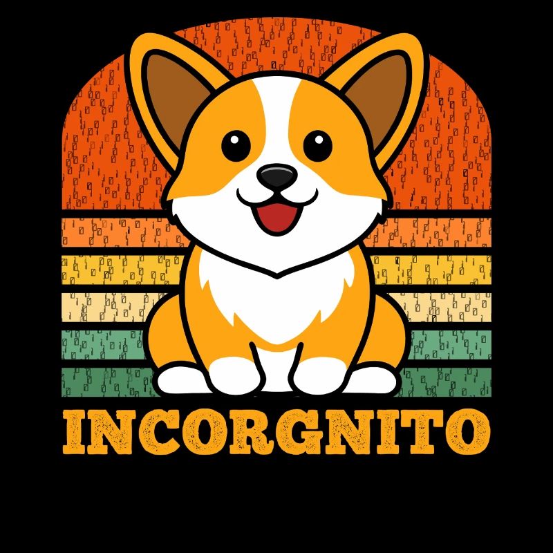 Incorgnito – Jeu de mots amusant sur le corgi