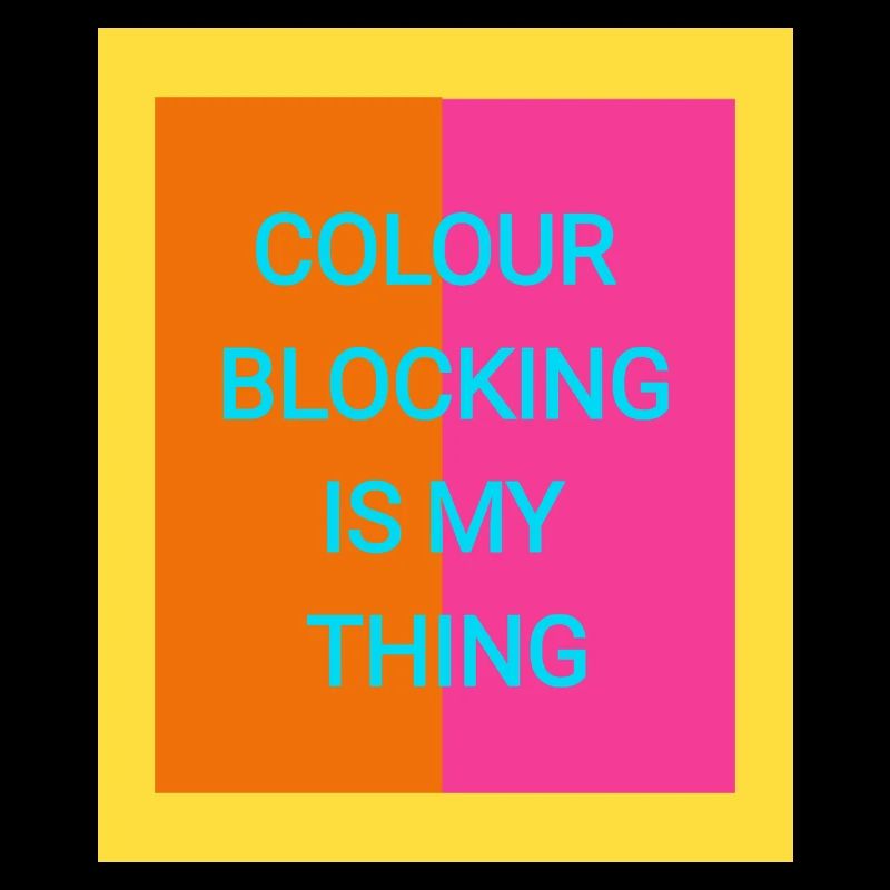 colour blocking