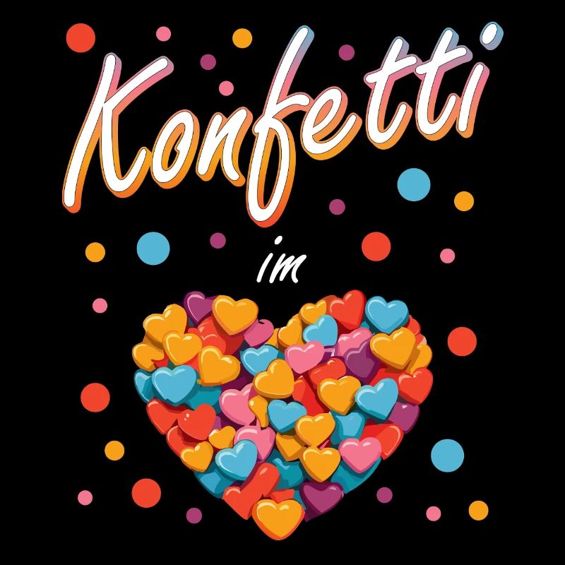 Konfetti Fasching Karneval Spaß Design