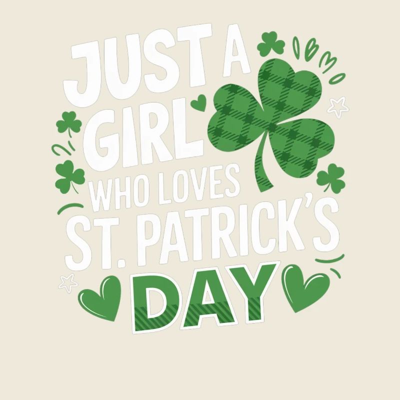 Juste une fille qui aime le trèfle de la Saint-Patrick