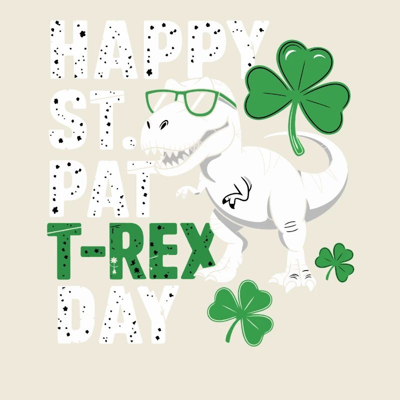 Happy St. Pat T-Rex Day Dinosaure T-Rex Trèfles
