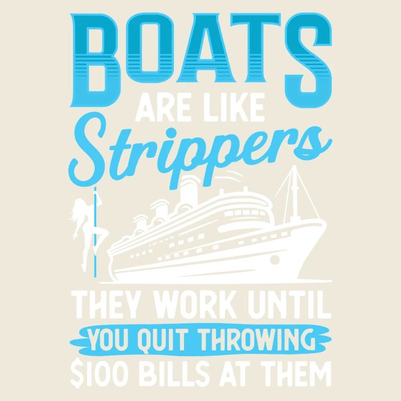 Humorvolles Boote und Unterhaltung Design