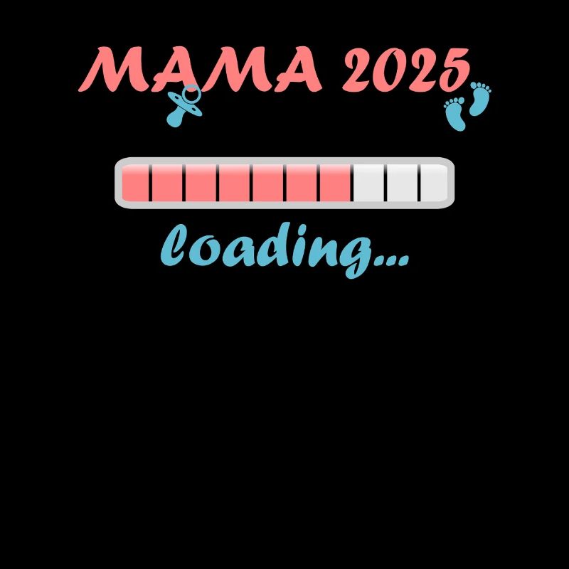 Mama 2025 Geschenk Frauen Damen Mutter Schwanger