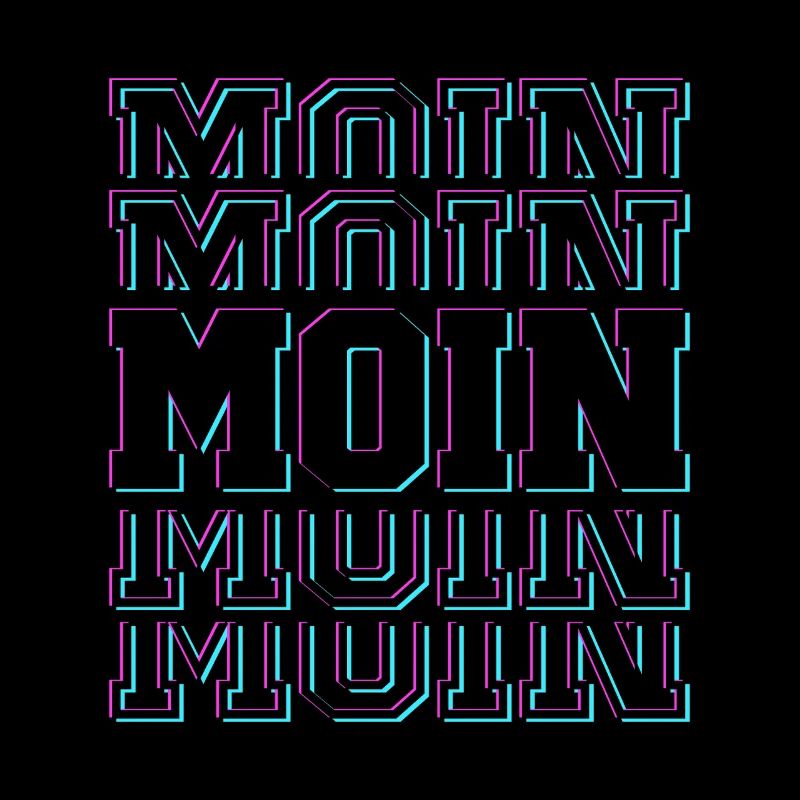 MOIN T-Shirt | Glitch Artwork | North German