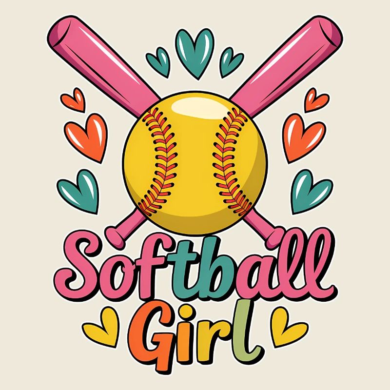 Softball Girl Mädchen Lustiges Softball Geschenk