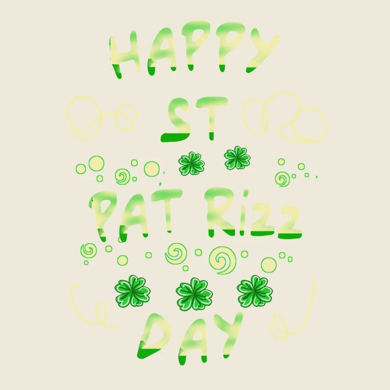Shamrock Irish Rizz Lucky St Patricks Day