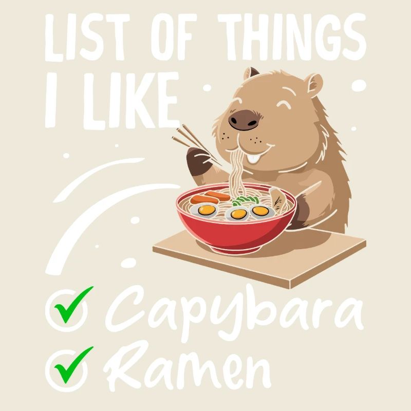 Capybara und Ramen – Perfekte Kombination