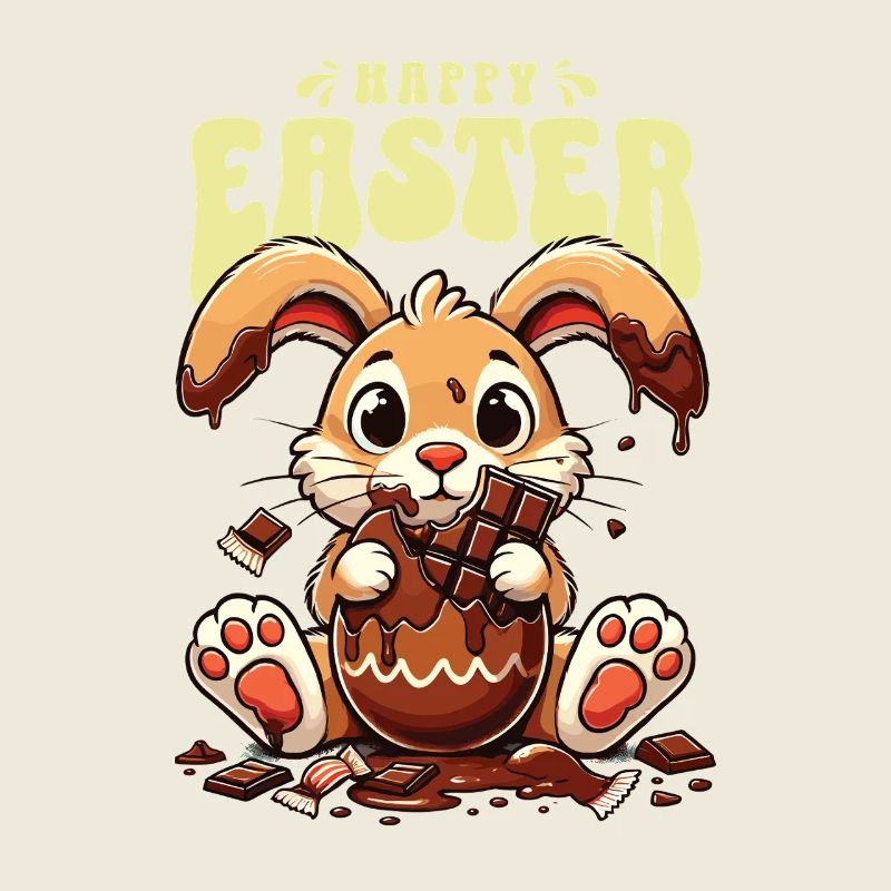 Dégustez du chocolat lapin de Pâques