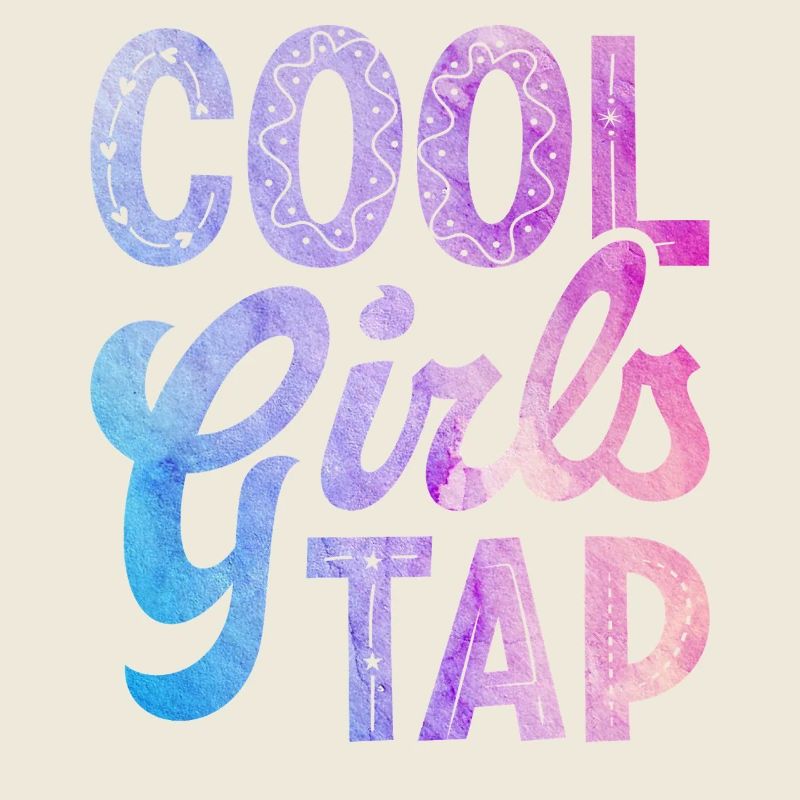 Coole Mädchen tanzen Stepptanz