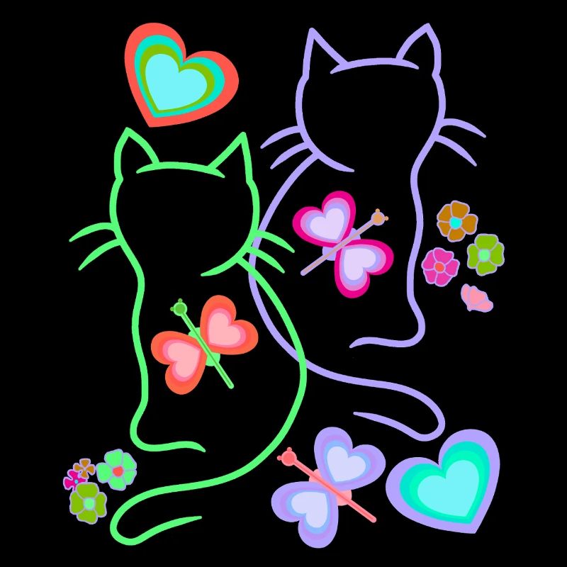 Cats, Cat, Easter, Spring, Retro, 80s, 90s, Child