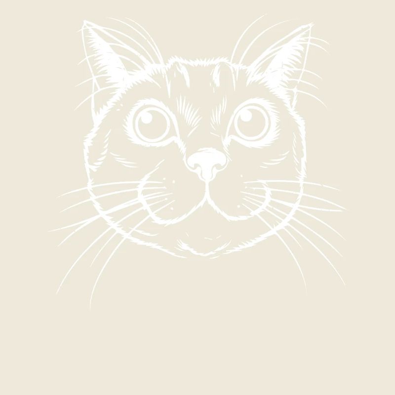 Conception détaillée de la tête de chat