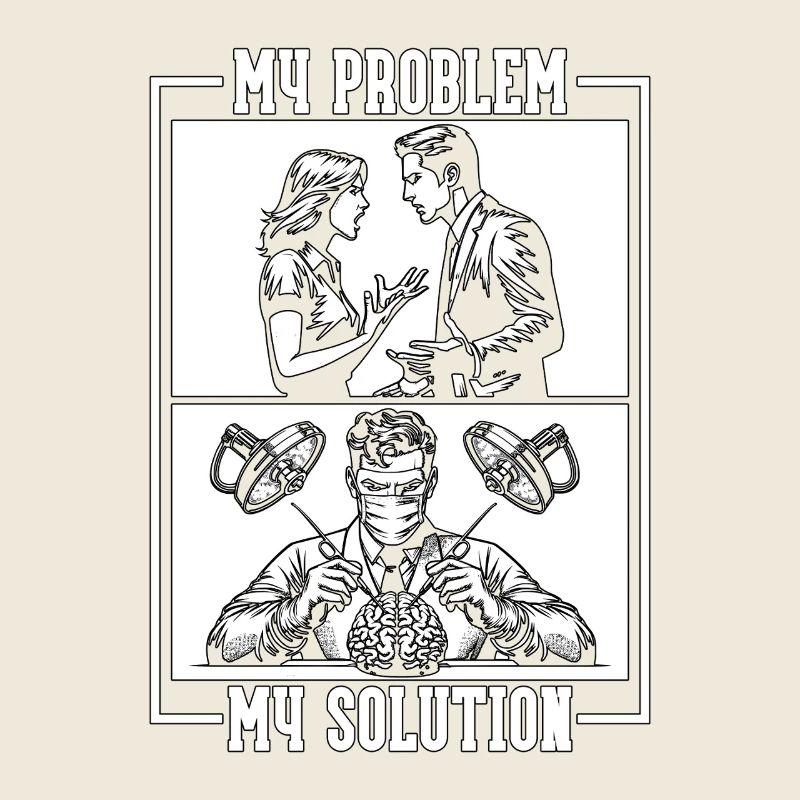 Neurosurgeon My Problem My Solution Pictogram Dad