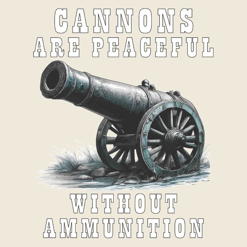 LES CANONS SONT PACIFIQUES SANS MUNITIONS