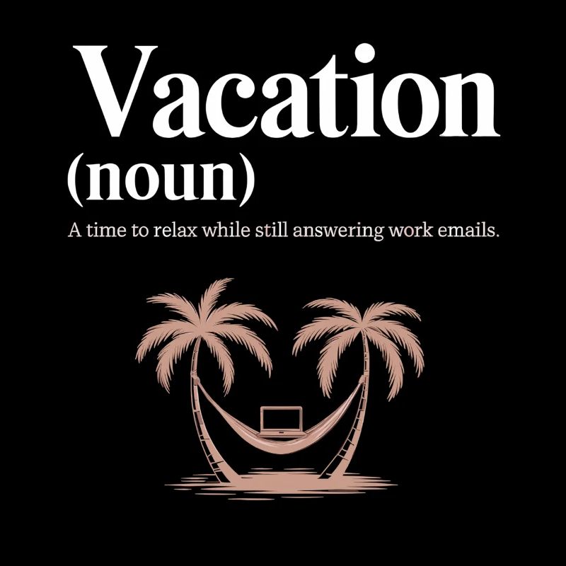 Urlaub (nom) – détente avec des e-mails professionnels