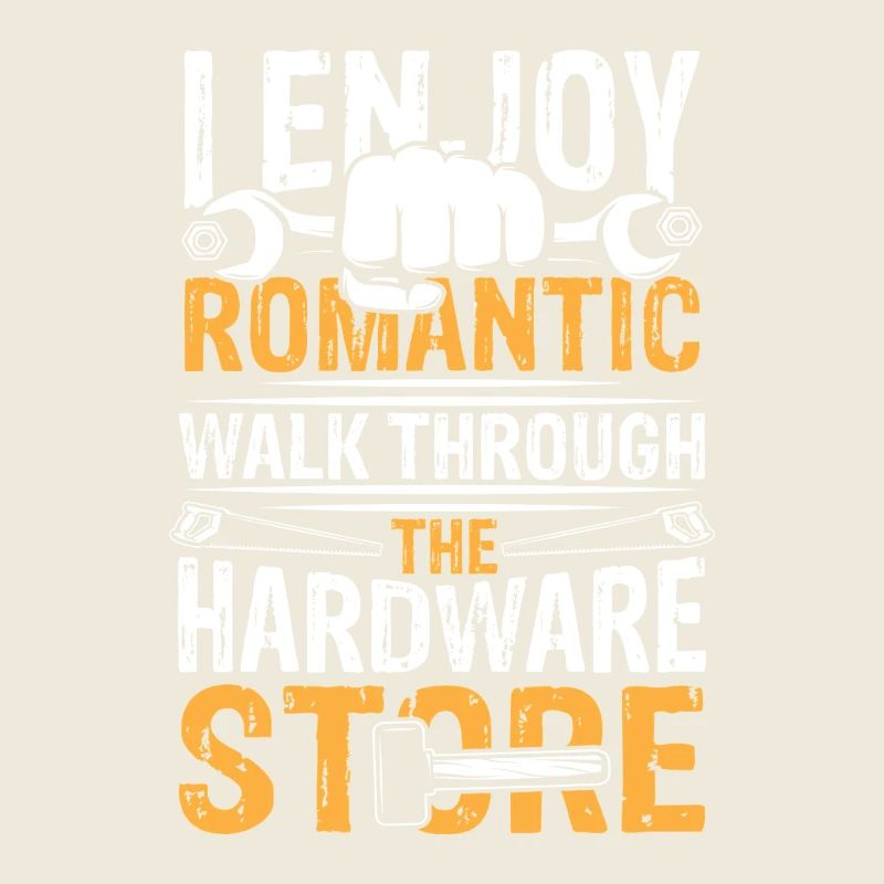 Romantic walk through hardware store