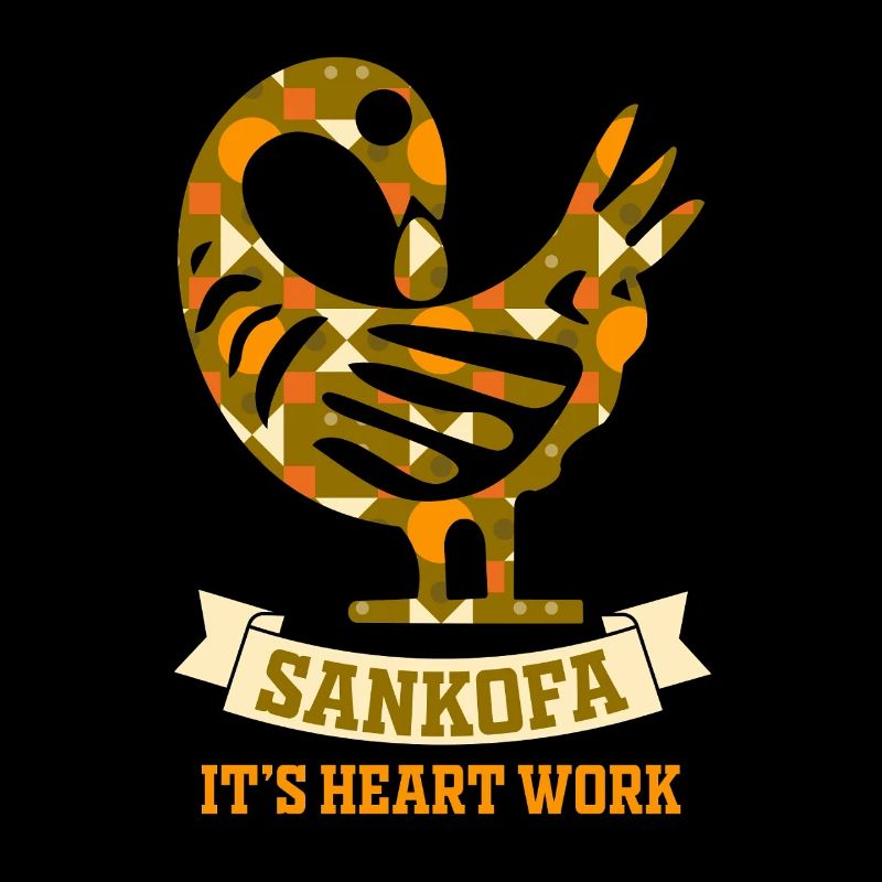 Sankofa Symbol Adinkra Ghana Schwarz