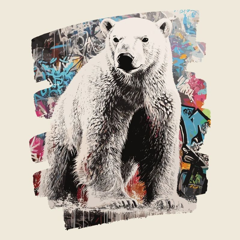 Polar Bear Graffiti Sprayer