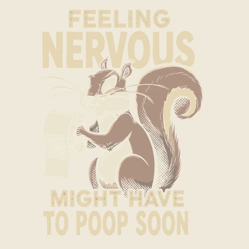 Intestin irritable Syndrom Écureuil Caca Humour