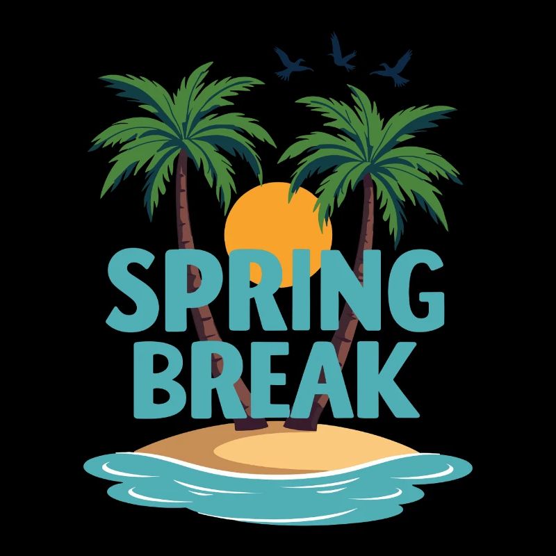 Spring Break Palmen Strand