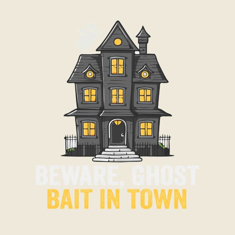 Beware Ghost Bait In Town Spooky